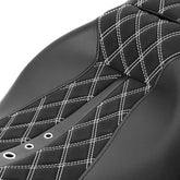 C.C. RIDER Touring Seat 2 up Seat Driver Passenger Seat Custom Motorcycle Seat For Harley Touring Electra Glide Street Glide Road Glide, 2008-2023